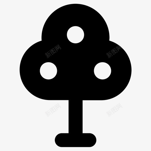 树苹果树自然svg_新图网 https://ixintu.com 自然 苹果树 橘子 植物 树叶 生态园 天然林