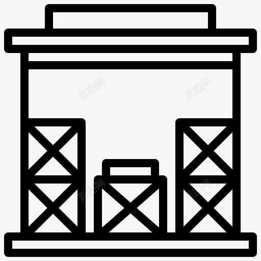 仓库建筑物工厂svg_新图网 https://ixintu.com 仓库 建筑物 工厂 库存 仓储物流