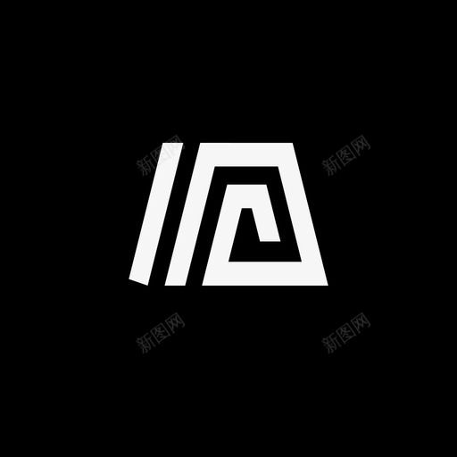 18410回纹logo斜边反色svg_新图网 https://ixintu.com 回纹 斜边 反色