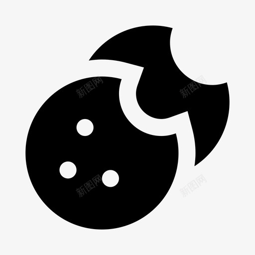曲奇饼干面包房饼干svg_新图网 https://ixintu.com 饼干 食物 曲奇 面包房 甜味 固体