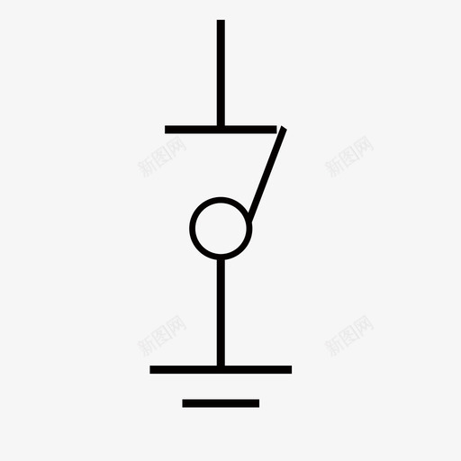 闸刀竖向4svg_新图网 https://ixintu.com 闸刀 竖向