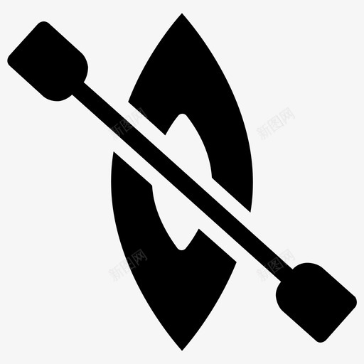 划独木舟svg_新图网 https://ixintu.com 划独 独木舟