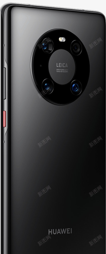 HUAWEIMate40Pro亮黑色正面png_新图网 https://ixintu.com 黑色 正面