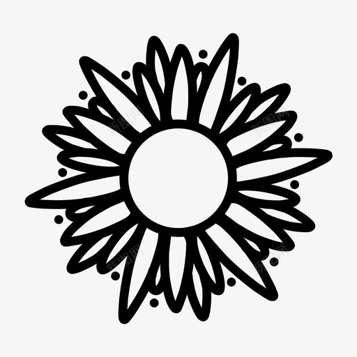 花涂鸦花花园svg_新图网 https://ixintu.com 涂鸦 花花 花园 自然 植物