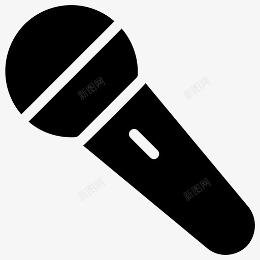 麦克风音乐唱歌svg_新图网 https://ixintu.com 麦克风 音乐 唱歌 复古 媒体 娱乐 符号 图标