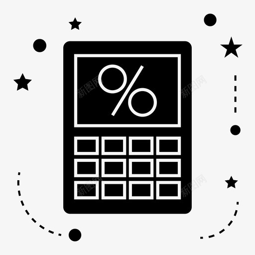财务计算器抵押贷款百分比svg_新图网 https://ixintu.com 财务 计算器 抵押贷款 百分比