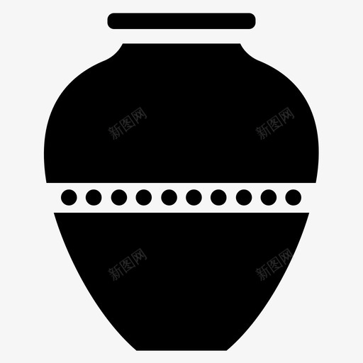 陶罐陶瓷器皿陶瓮svg_新图网 https://ixintu.com 陶罐 陶瓷 陶瓷器 器皿 陶瓮 花瓶 传统 瓷器 瓷雕 文图标 图标