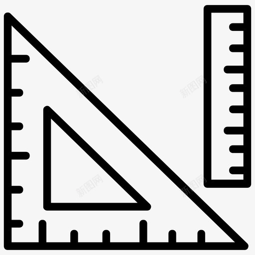 直尺厘米尺量尺svg_新图网 https://ixintu.com 量尺 直尺 厘米 米尺 刻度尺 缝纫 针线 图标