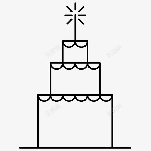 蛋糕庆祝糖衣svg_新图网 https://ixintu.com 蛋糕 庆祝 糖衣 派对 婚礼