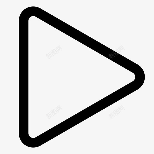 播放按钮音乐svg_新图网 https://ixintu.com 播放 按钮 音乐 播放器 视频 用户界面 基本 轮廓