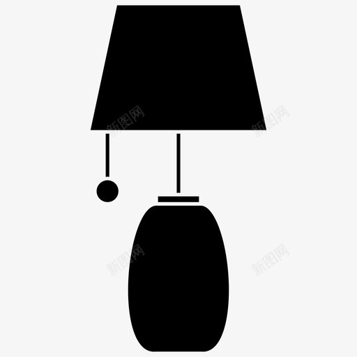台灯日常用品svg_新图网 https://ixintu.com 台灯 日常用品