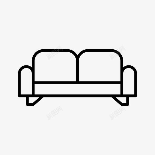 沙发椅子家具svg_新图网 https://ixintu.com 沙发 椅子 家具 座位 通用 用图 标线
