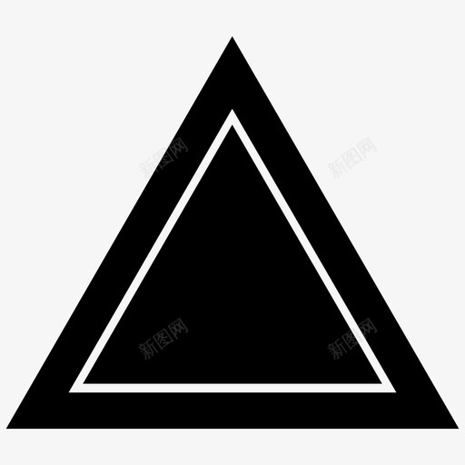 三角形几何体形状svg_新图网 https://ixintu.com 三角形 几何体 形状 向上