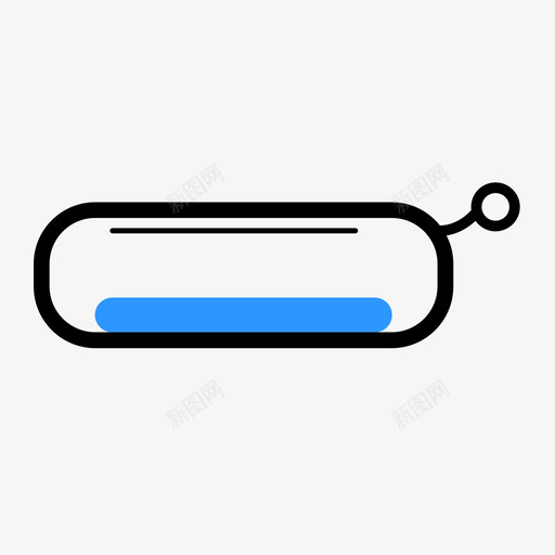 笔袋svg_新图网 https://ixintu.com 笔袋 扁平 多色 简约 精美 圆润