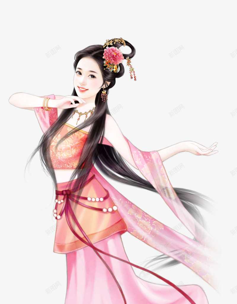 跳舞女子l2png免抠素材_新图网 https://ixintu.com 跳舞 女子