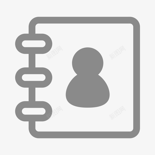 通讯录svg_新图网 https://ixintu.com 通讯录 线性 多色