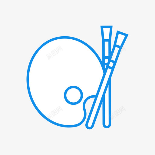 画板画画画笔svg_新图网 https://ixintu.com 画板 画画 画笔 文具