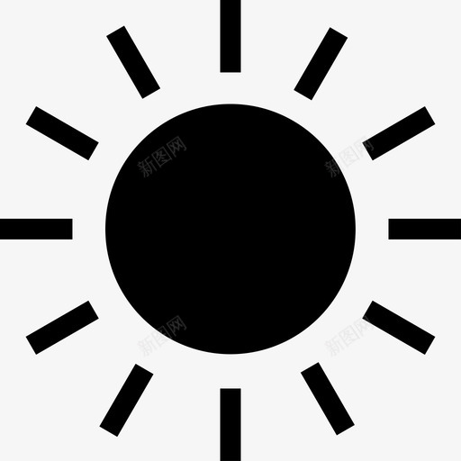 小太阳svg_新图网 https://ixintu.com 小太阳