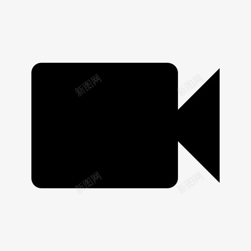 videocamsvg_新图网 https://ixintu.com 填充 简约 扁平