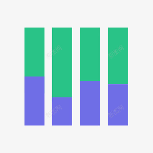 fsux图表百分比堆积柱状图svg_新图网 https://ixintu.com 图表 百分比 堆积 柱状 填充 扁平 简约 多色 精美 商务