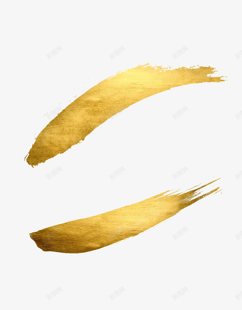 黄金金箔金漆笔触png免抠素材_新图网 https://ixintu.com 黄金 金箔 金漆 笔触