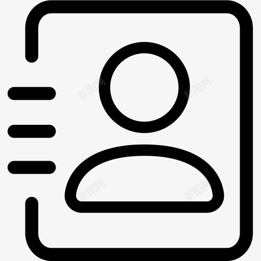 通信录svg_新图网 https://ixintu.com 通信
