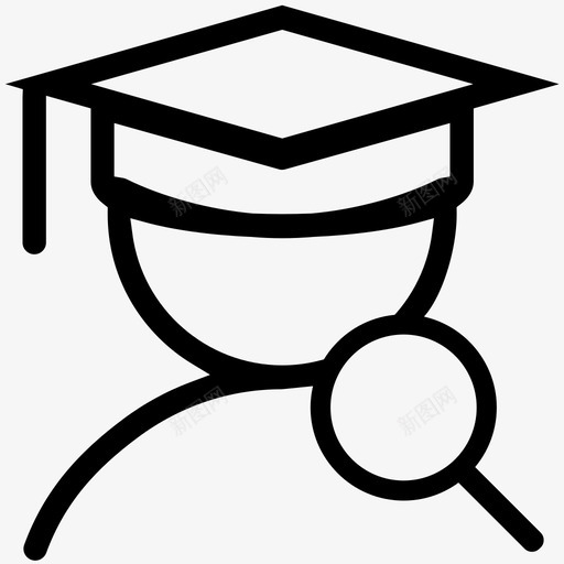 查看学生svg_新图网 https://ixintu.com 查看 学生 线性 单色 扁平