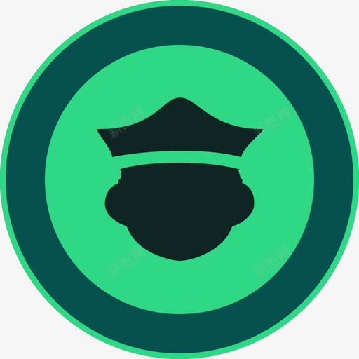 警卫力量绿色高亮svg_新图网 https://ixintu.com 警卫 力量 绿色 高亮