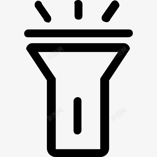 手电筒开svg_新图网 https://ixintu.com 手电筒