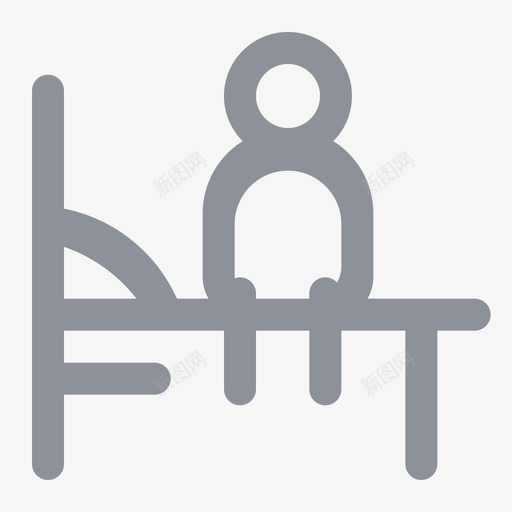 UI40首页住院服务线性svg_新图网 https://ixintu.com 服务 住院 首页 线性