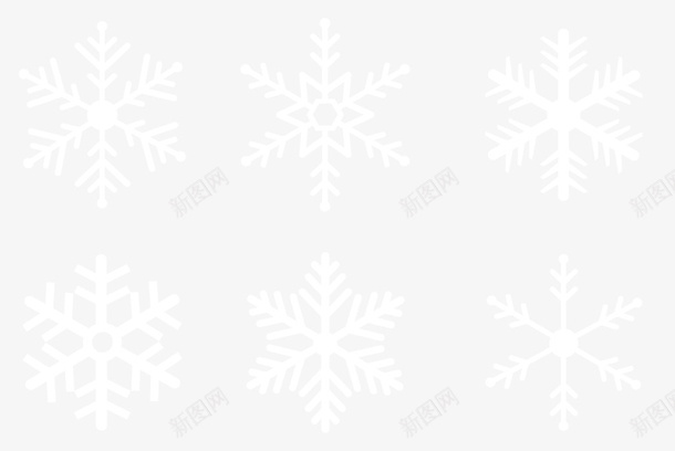 冬天雪花矢量元素png免抠素材_新图网 https://ixintu.com 冬 冬天 圣诞节 矢量 雪花