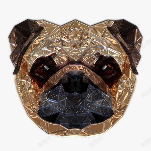 可爱动物小狗水晶头饰png_新图网 https://ixintu.com 动物 小狗 头像 水晶