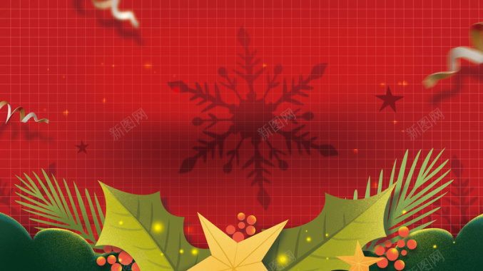 圣诞节背景图装饰元素图背景