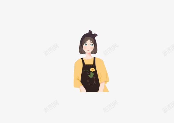 卡通女生免扣素材png免抠素材_新图网 https://ixintu.com 女生 女孩 卡通 可爱