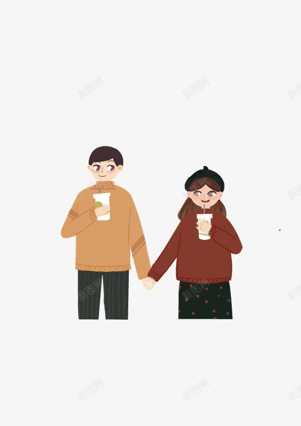 情侣插画Z首长png免抠素材_新图网 https://ixintu.com 情侣 插画情侣 七夕 手绘 情侣手绘板