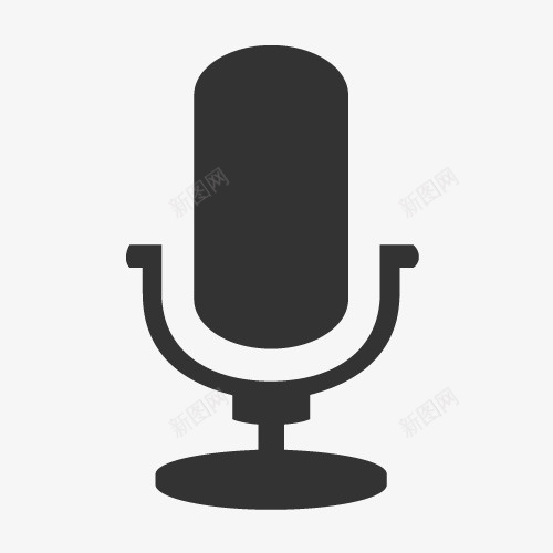 话筒矢量免扣png免抠素材_新图网 https://ixintu.com 话筒 矢量 黑色 免扣
