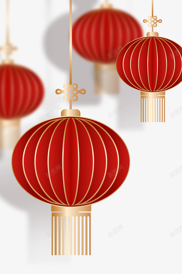 灯笼春节装饰元素图psd免抠素材_新图网 https://ixintu.com 2023 2023春节 元旦 庆国庆灯笼 新图 新年 新年灯笼 新春装饰 春节 灯笼 节日元素 装饰元素
