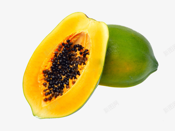 切开的一木瓜png免抠素材_新图网 https://ixintu.com 切开 木瓜 食物 免扣