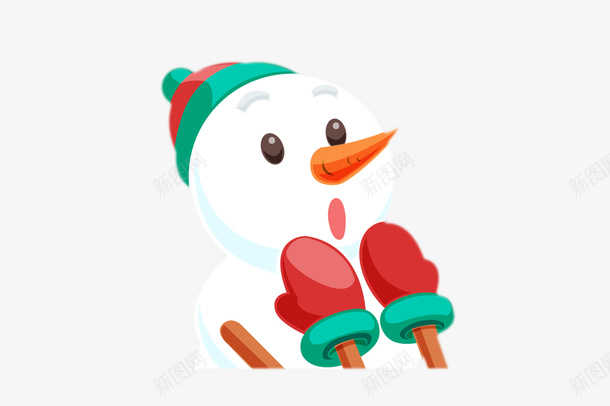 雪人元素素材01png免抠素材_新图网 https://ixintu.com 雪人 冬天 圣诞 雪