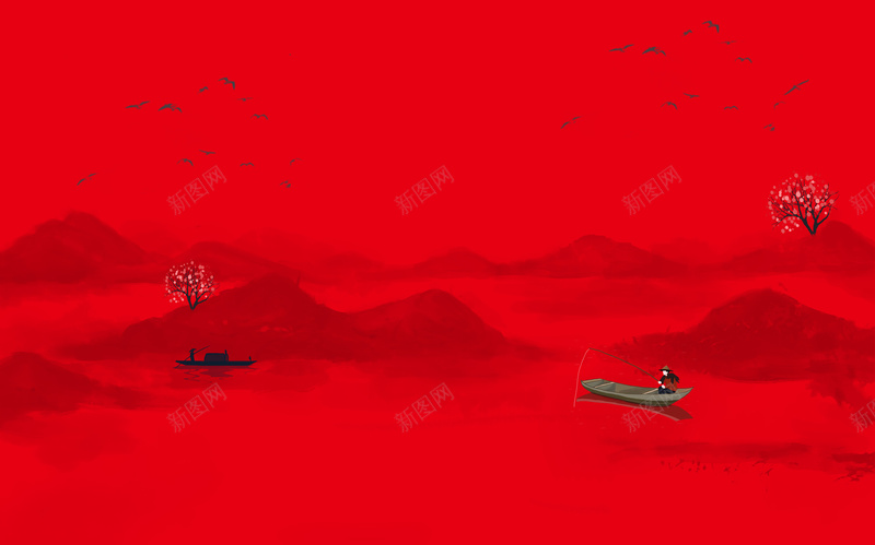红色古风背景jpg设计背景_新图网 https://ixintu.com 红色 古风 背景 古典