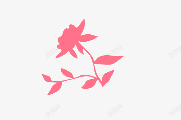 手绘风格元素07png免抠素材_新图网 https://ixintu.com 手绘 彩色 植物 花朵
