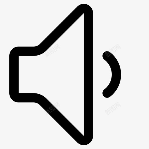 云剪图标声音中svg_新图网 https://ixintu.com 图标 声音 线性