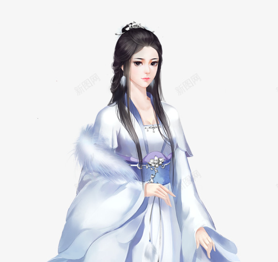 白狐女子png免抠素材_新图网 https://ixintu.com 白狐 女子