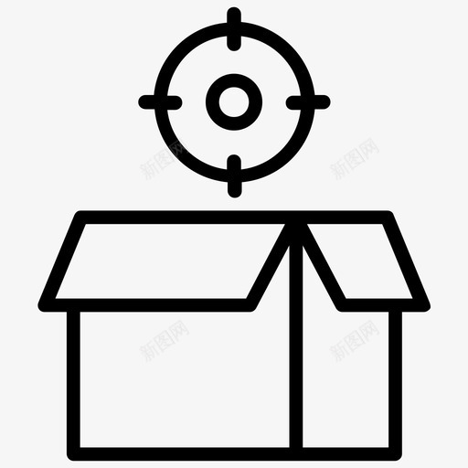 交货包装包装箱纸箱svg_新图网 https://ixintu.com 交货 包装 包装箱 纸箱 货物 货箱 产品管理 线图 图标