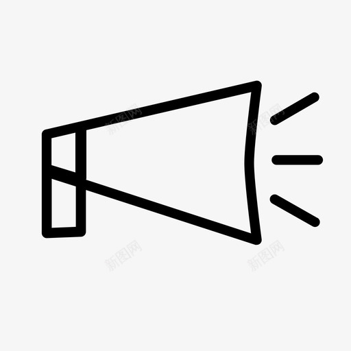 公告警报电子商务svg_新图网 https://ixintu.com 电子商务 公告 警报 扩音器 通知 购物 线路