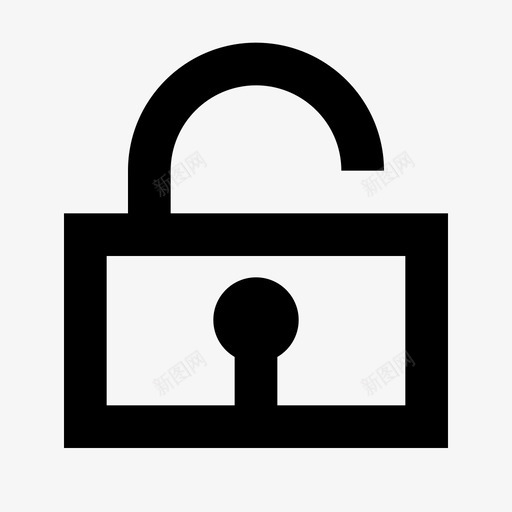 解锁开放公开svg_新图网 https://ixintu.com 解锁 开放 公开 电子商务 基本 图标