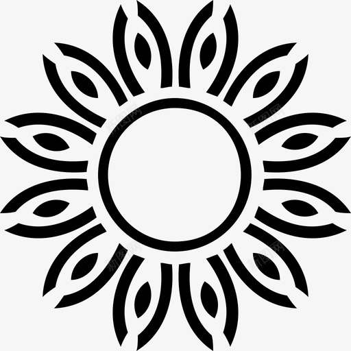 曼陀罗装饰品太阳花svg_新图网 https://ixintu.com 曼陀罗 装饰品 太阳花 花环