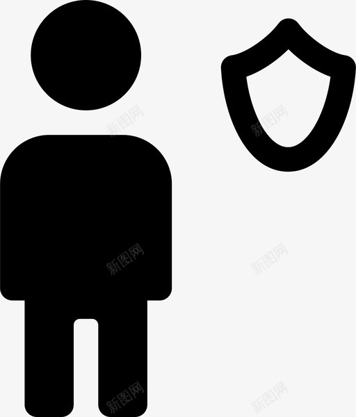 人化身身体svg_新图网 https://ixintu.com 人化 化身 身体 保护 安全 盾牌 填充