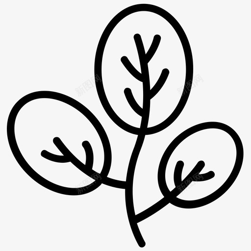 罗勒叶芳香叶草本svg_新图网 https://ixintu.com 罗勒叶 有机 芳香 叶草本 草本 健康 图标