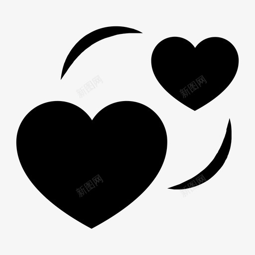 爱心拥抱svg_新图网 https://ixintu.com 爱心 心心 拥抱 关系